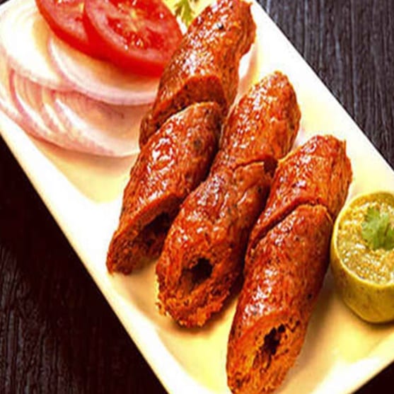 Lamb Seekh Kebab Tray.