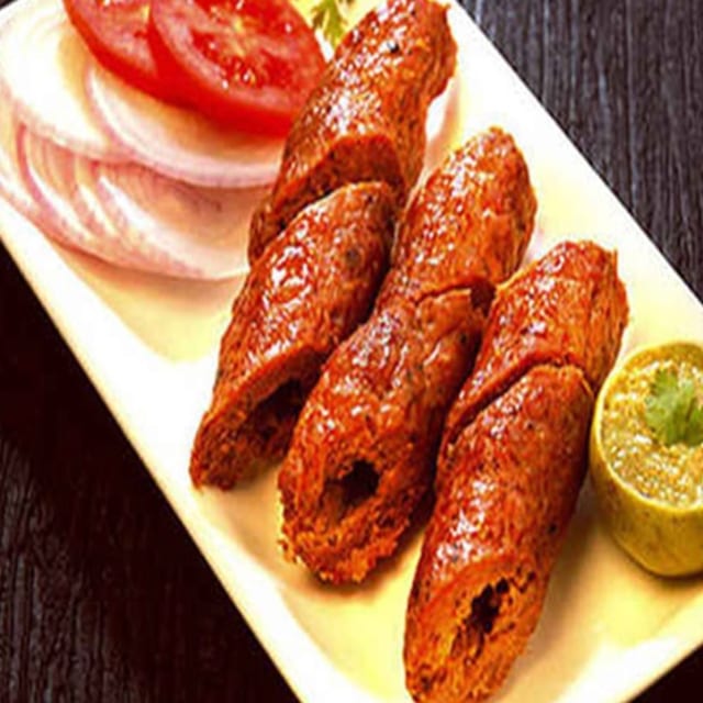 Lamb Seekh Kebab Tray.