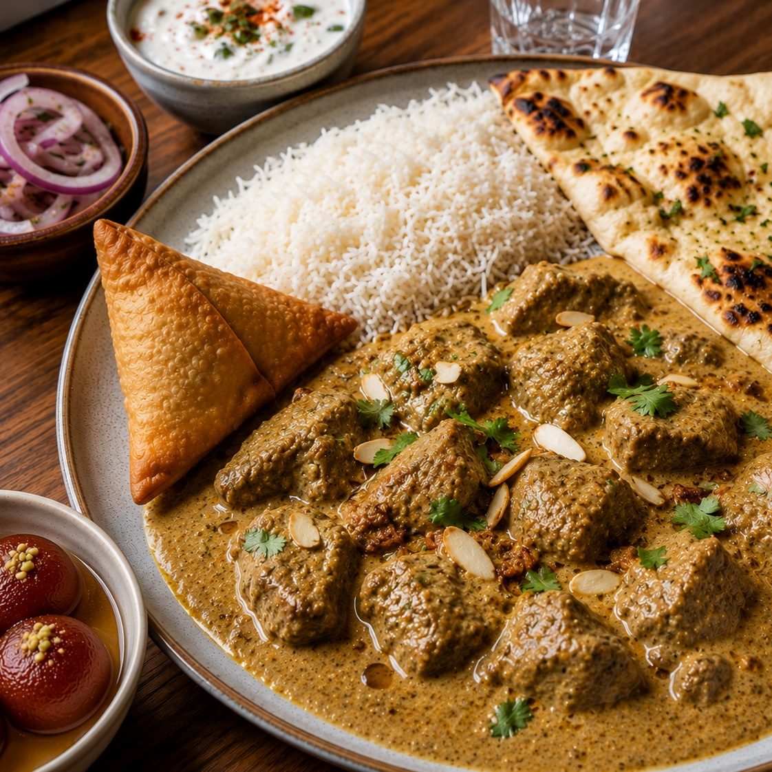 Lamb Korma Lunch Special.