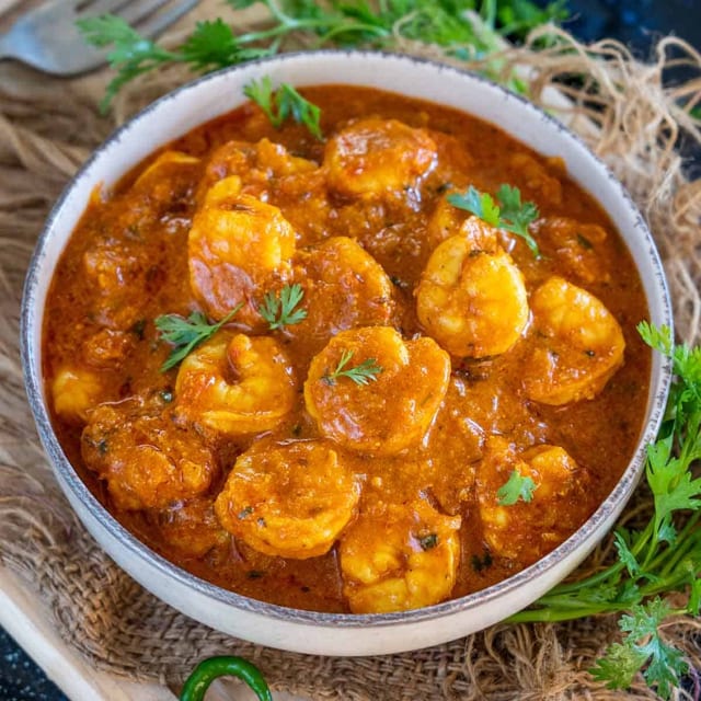 Shrimp Curry Tray.