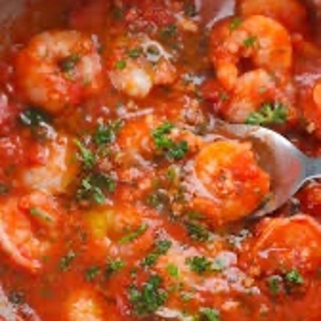 Hot Garlic Shrimp Tray.