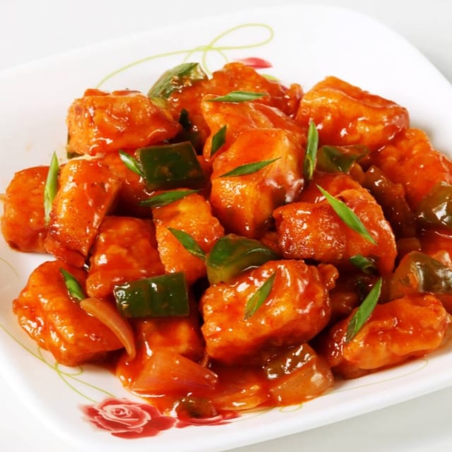 Chili Paneer Tray.