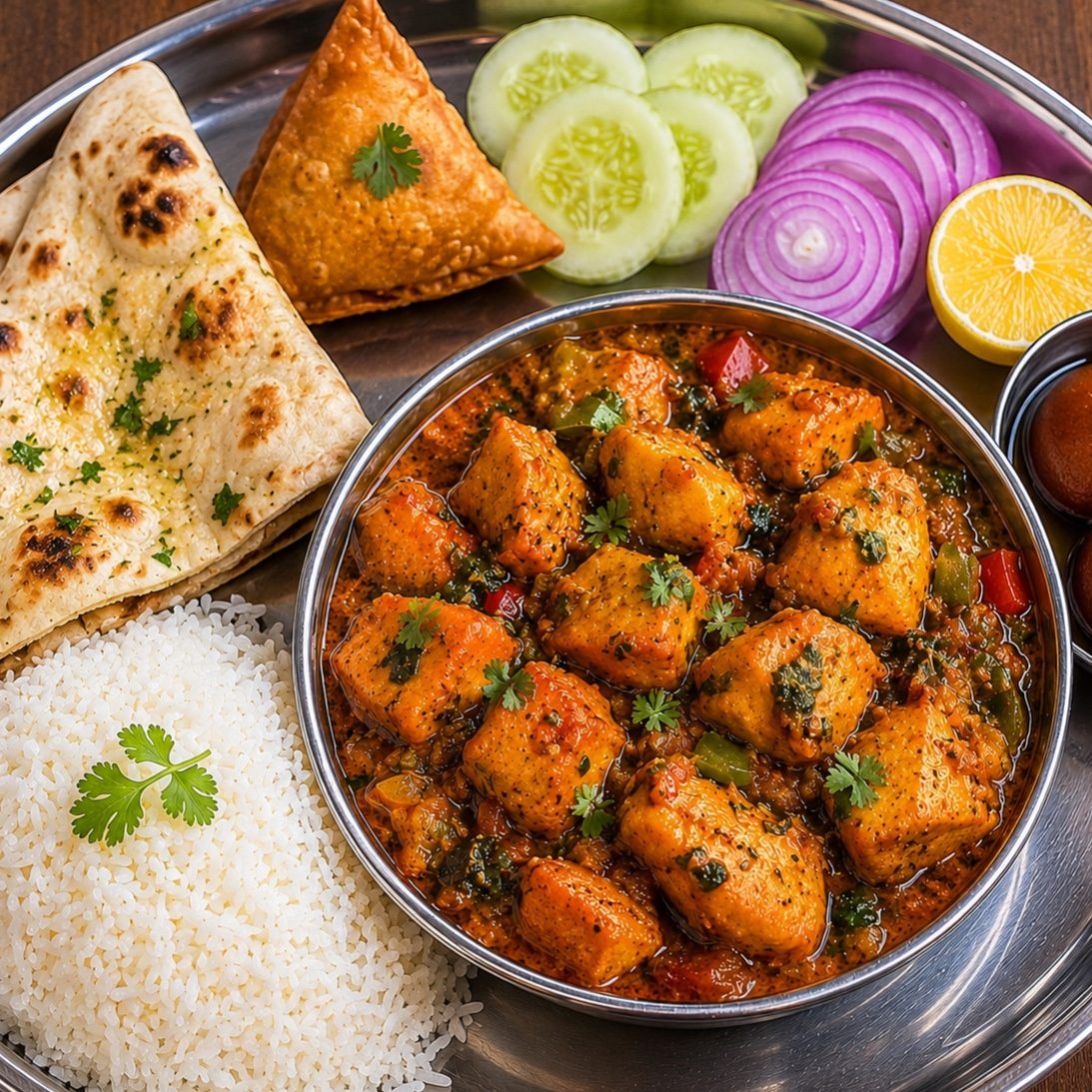 Methi Chicken Lunch Special.