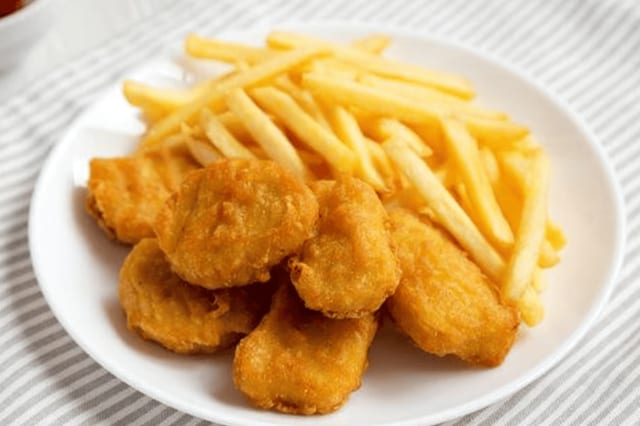 Chicken Nuggets with Fries.