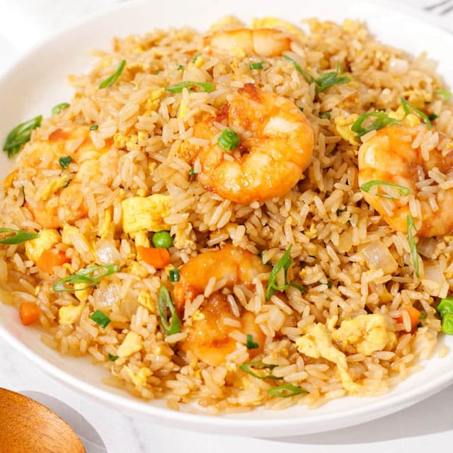 Shrimp Fried Rice Tray.