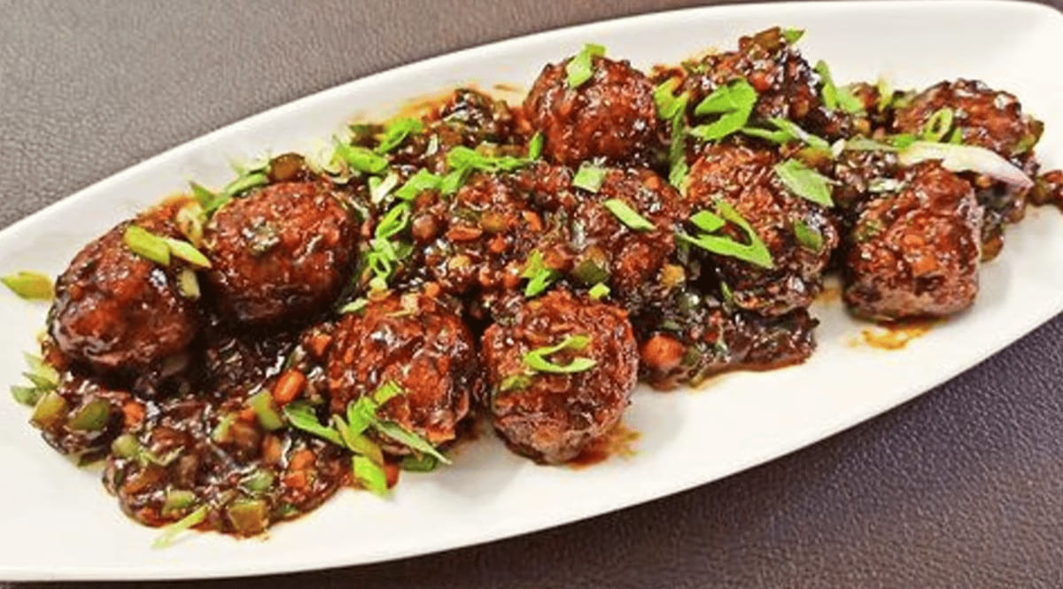 Veg Manchurian.