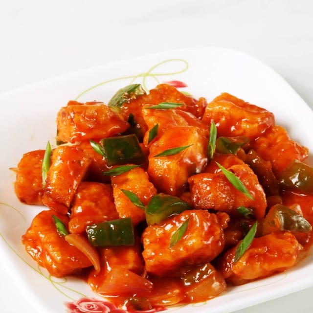 Chili Paneer Tray.