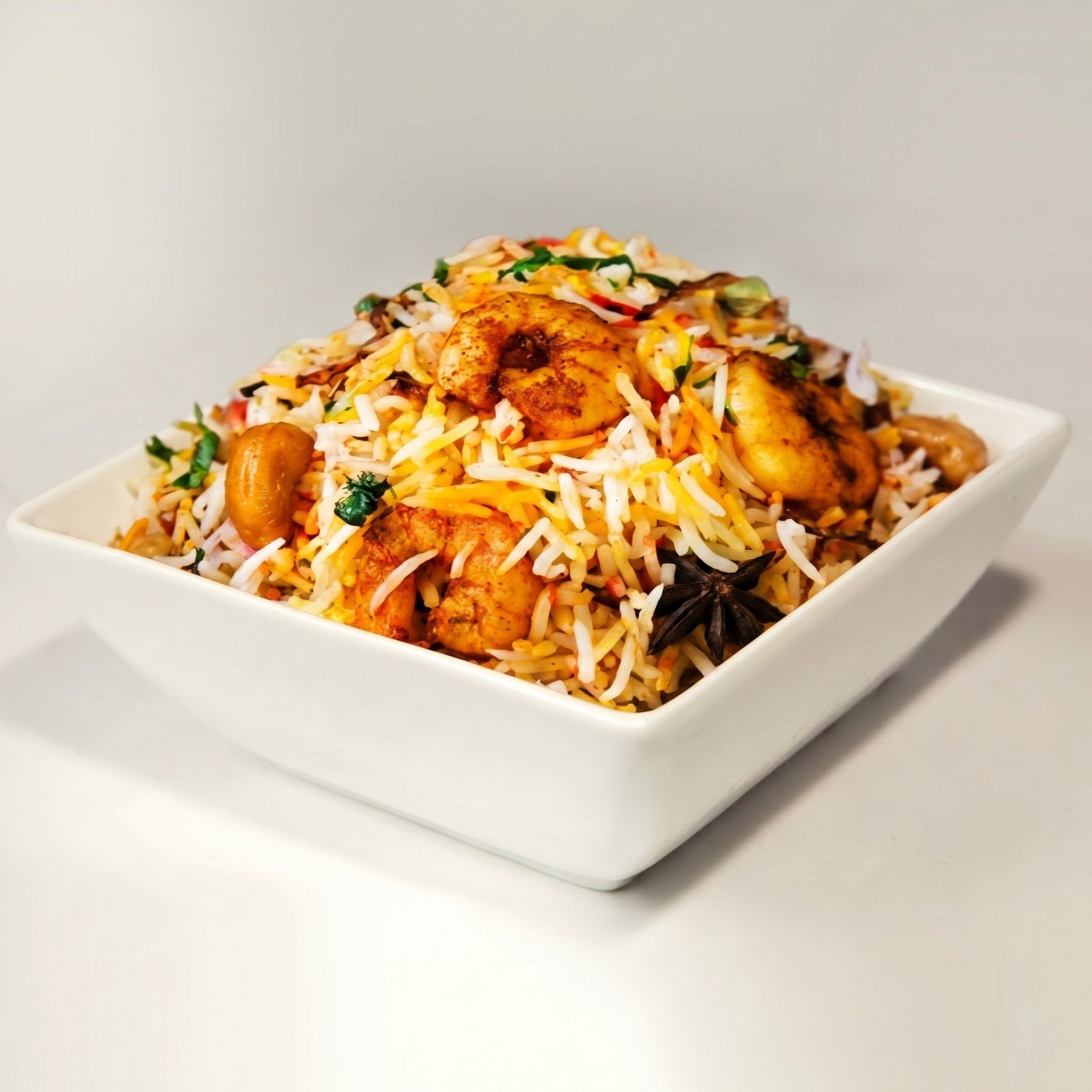Shrimp Biryani.