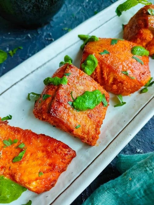 Tandoori Salmon.