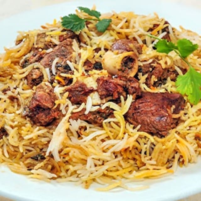 Goat Biryani Tray.