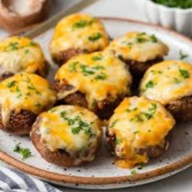 Cheese stuffed  Mushroom Tray.