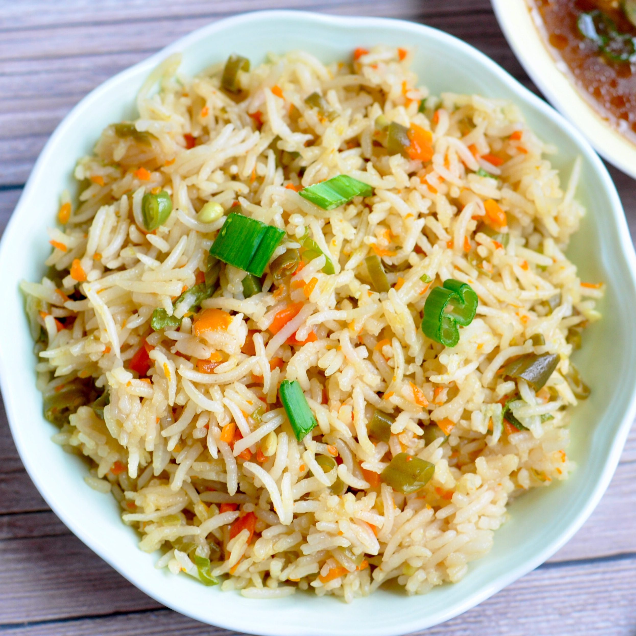 Vegetable Fried Rice Tray.