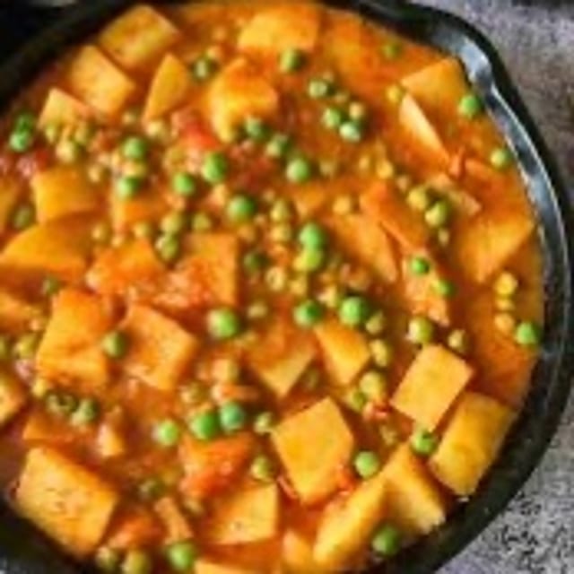 Aloo Matar Tray.