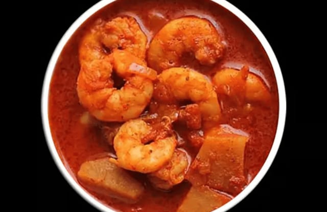Shrimp Vindaloo.