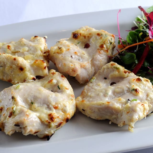 Chicken Malai Kebab Tray.