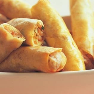 Chicken Spring Rolls Tray.