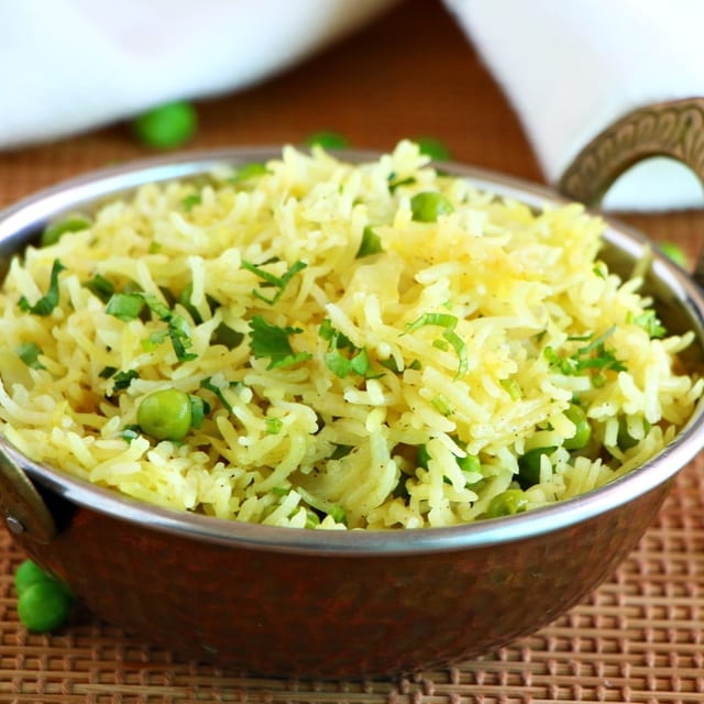 Peas Pulao Tray.