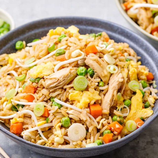 Chicken Fried Rice Tray.