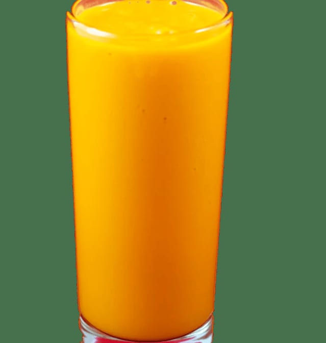 Mango Lassi (Traditional Yogurt Drink).